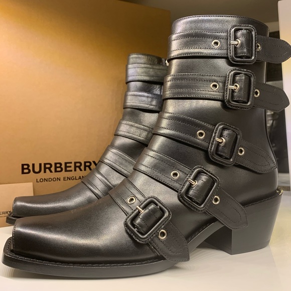 Burberry Albertina Leather Buckle Boot EUR38.5 - Picture 5 of 16
